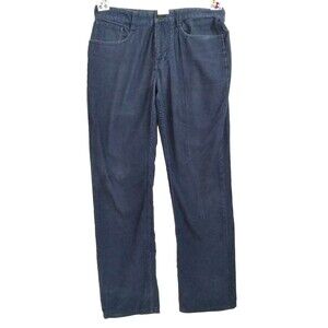 Vineyard Vines Mens 30 x 30 Blue Corduroy 5-Pocket Straight Leg Mid Rise Pants
